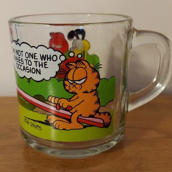 Vtg.1978 Garfield McDonald's Glass Mugs - Picture 8 of 16